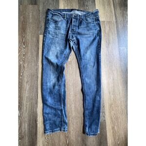 Rude Skinny Jeans Women 36x32 Blue Good Medium Wash Denim Slim Fit Stretch